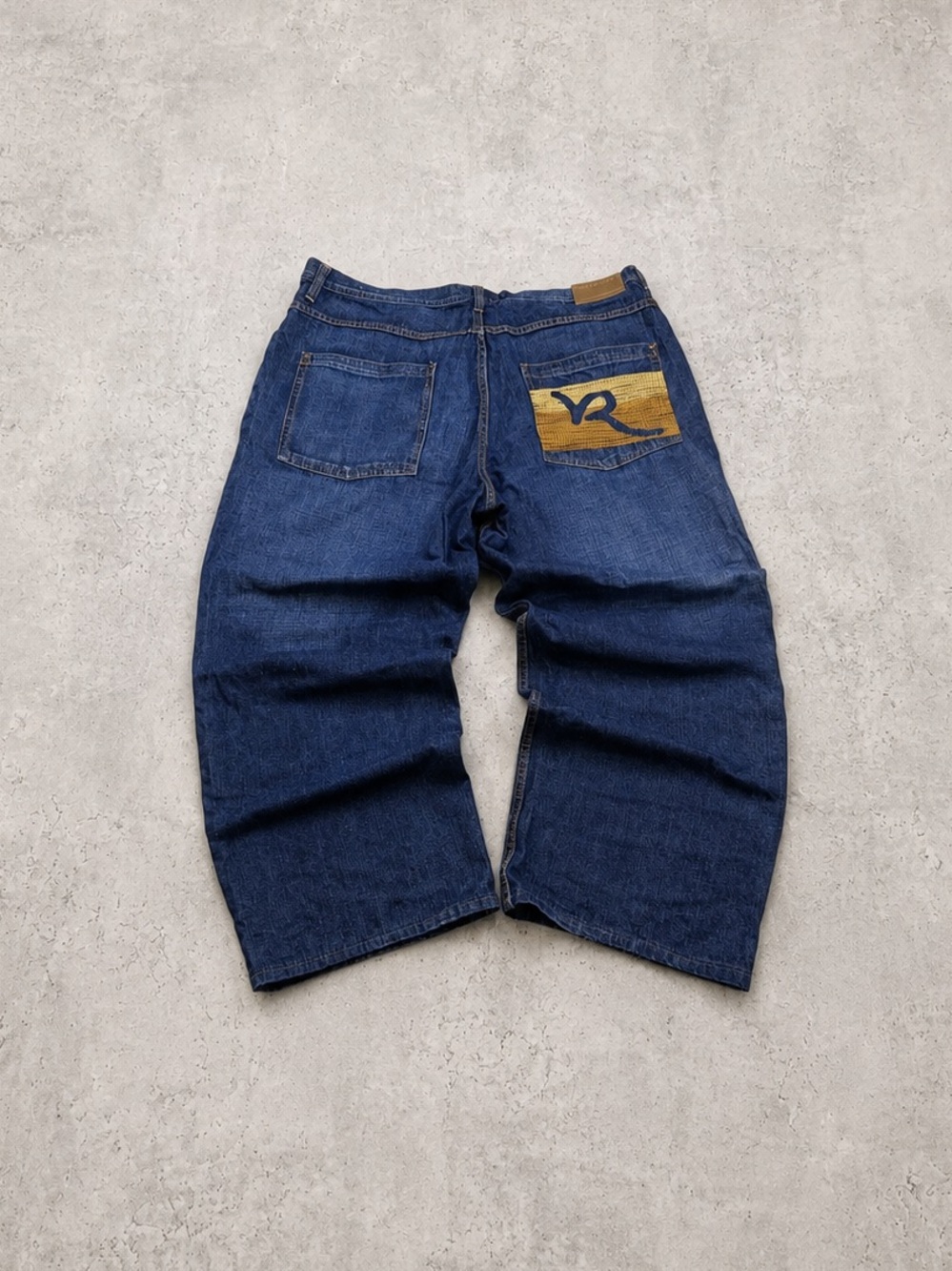 Y2K Rocawear Baggy Jeans 42x34 Wide Leg Hip Hop Skater Denim